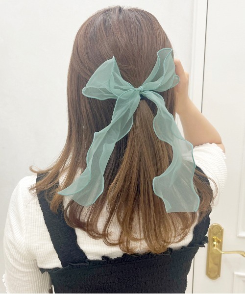 apres jour×ARIAZ】オーガンジーリボンヘアゴム（ヘアゴム