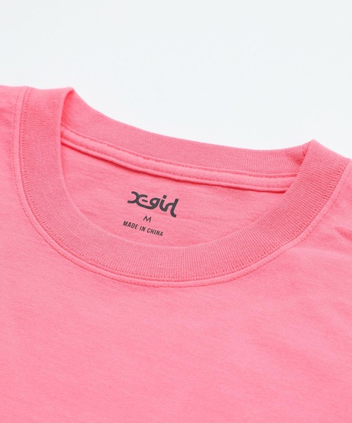 X-girl（エックスガール）の「GLOW LOGO S/S TEE DRESS（ワンピース・レディース・ホワイト/ブラック/ピンク・S/M）」の13枚目の写真