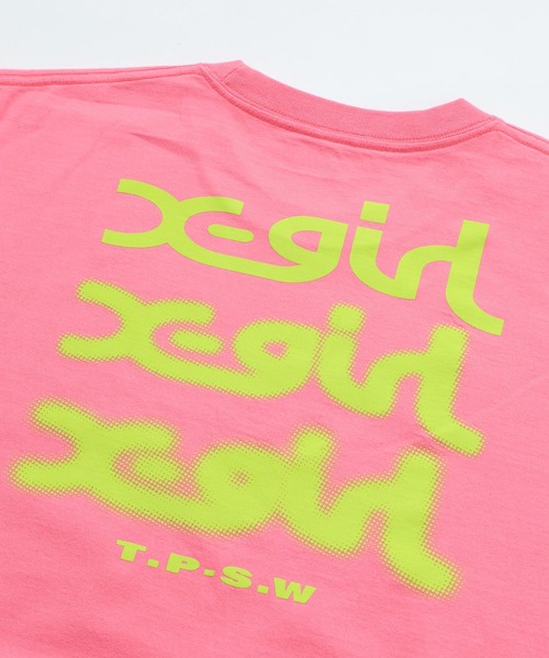 X-girl（エックスガール）の「GLOW LOGO S/S TEE DRESS（ワンピース・レディース・ホワイト/ブラック/ピンク・S/M）」の17枚目の写真