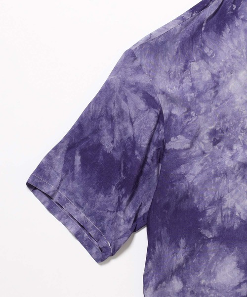 ADAM ET ROPE'(アダムエロペ)の「【アウトレット店舗・WEB限定】タイダイオープンカラーSH(シャツ/ブラウス・メンズ・ライトグリーン/ブルー・LL/M/L)」の7枚目の写真