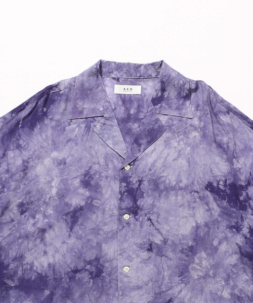 ADAM ET ROPE'(アダムエロペ)の「【アウトレット店舗・WEB限定】タイダイオープンカラーSH(シャツ/ブラウス・メンズ・ライトグリーン/ブルー・LL/M/L)」の6枚目の写真