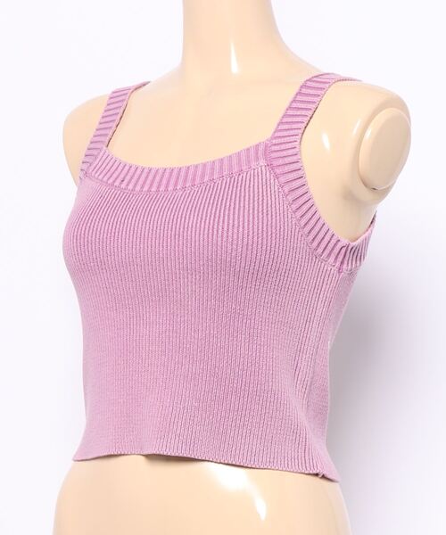 one way（ワンウェイ）の「【oneway Jeans】ピグメントタンク（ニット/セーター・レディース・ライトブルー/ベージュ/ライトピンク・FREE）」の4枚目の写真