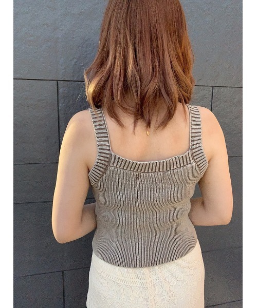 one way（ワンウェイ）の「【oneway Jeans】ピグメントタンク（ニット/セーター・レディース・ライトブルー/ベージュ/ライトピンク・FREE）」の6枚目の写真