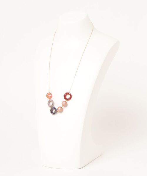 チチカカ(チチカカ)の「カラフルパーツネックレス(ネックレス・レディース・ベージュ/オレンジ/ネイビー・FREE)」の14枚目の写真