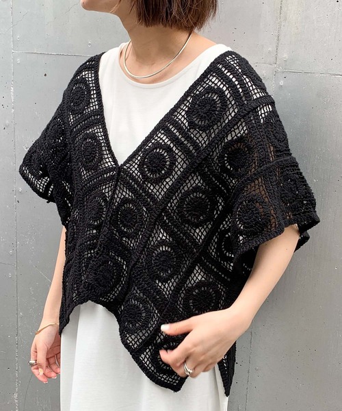 新品⭐︎チャオパニックティピー＊切り替えレースべスト CIAOPANIC TYPY（チャオパニックティピー）の「【india】切替