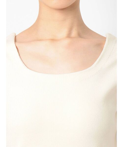 RESEXXY（リゼクシー）の「フレンチスリーブスクエアタンク（Tシャツ/カットソー・レディース・オフホワイト/ブラック/オレンジ/ベージュ・FREE）」の10枚目の写真