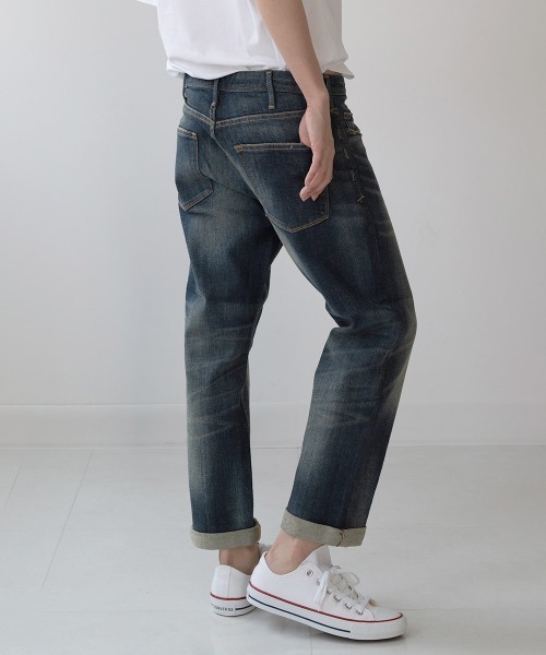 RUGGEDWORKS（ラゲッドワークス）の「ロールアップストレートパンツ（その他パンツ・レディース・ブルー/インディゴブルー・LL/LARGE/MEDIUM/3L）」の4枚目の写真