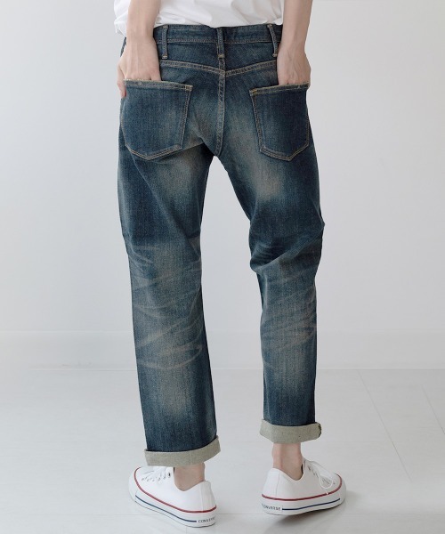 RUGGEDWORKS（ラゲッドワークス）の「ロールアップストレートパンツ（その他パンツ・レディース・ブルー/インディゴブルー・LL/LARGE/MEDIUM/3L）」の5枚目の写真