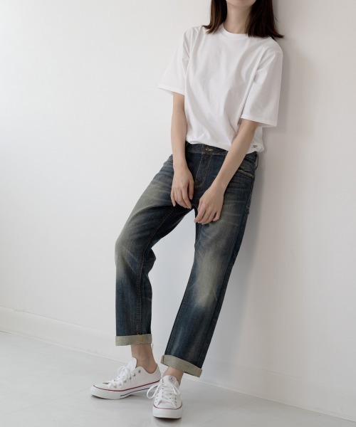 RUGGEDWORKS（ラゲッドワークス）の「ロールアップストレートパンツ（その他パンツ・レディース・ブルー/インディゴブルー・LL/LARGE/MEDIUM/3L）」の7枚目の写真