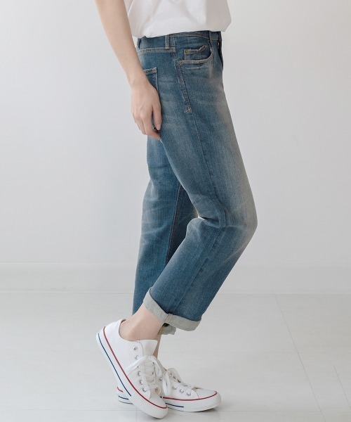 RUGGEDWORKS（ラゲッドワークス）の「ロールアップストレートパンツ（その他パンツ・レディース・ブルー/インディゴブルー・LL/LARGE/MEDIUM/3L）」の9枚目の写真