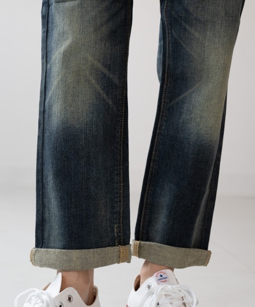 RUGGEDWORKS（ラゲッドワークス）の「ロールアップストレートパンツ（その他パンツ・レディース・ブルー/インディゴブルー・LL/LARGE/MEDIUM/3L）」の6枚目の写真