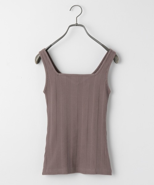 Heather（ヘザー）の「２ＷＡＹリブタンク　948169（タンクトップ・レディース・ブラック/ブラウン/グレー・FREE）」の9枚目の写真