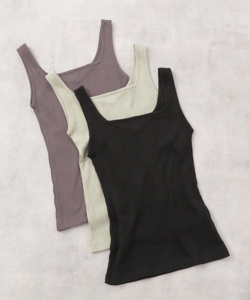 Heather（ヘザー）の「２ＷＡＹリブタンク　948169（タンクトップ・レディース・ブラック/ブラウン/グレー・FREE）」の11枚目の写真