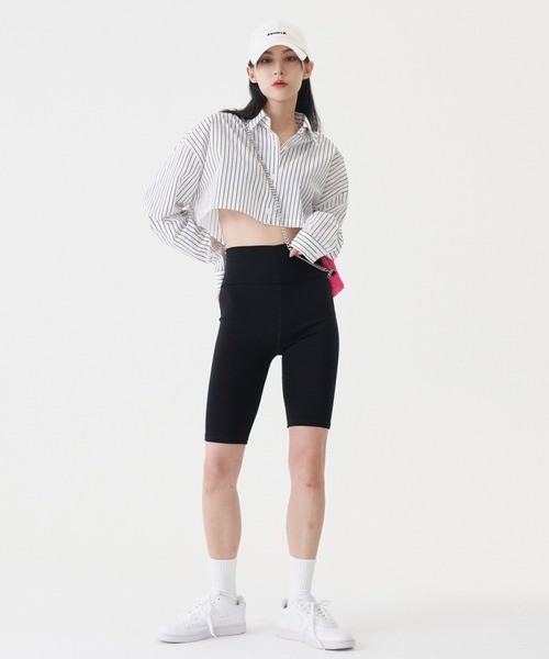 FEKETE(フェケテ)の「FEKETE MADE CROPPED SHIRT(シャツ/ブラウス・レディース・ホワイト/ライトブルー/ブルー・FREE)」の12枚目の写真