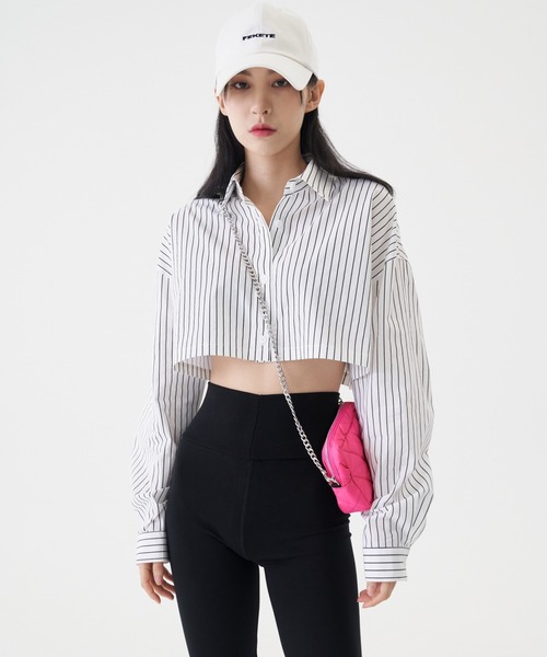 FEKETE(フェケテ)の「FEKETE MADE CROPPED SHIRT(シャツ/ブラウス・レディース・ホワイト/ライトブルー/ブルー・FREE)」の15枚目の写真