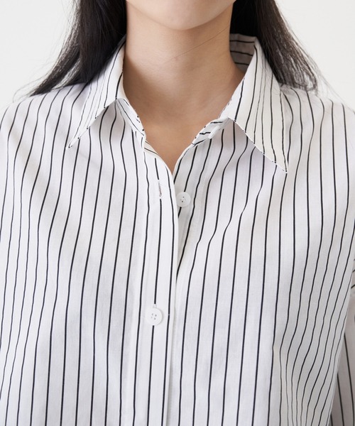 FEKETE(フェケテ)の「FEKETE MADE CROPPED SHIRT(シャツ/ブラウス・レディース・ホワイト/ライトブルー/ブルー・FREE)」の17枚目の写真