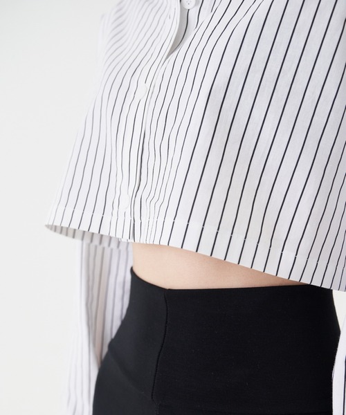 FEKETE(フェケテ)の「FEKETE MADE CROPPED SHIRT(シャツ/ブラウス・レディース・ホワイト/ライトブルー/ブルー・FREE)」の18枚目の写真