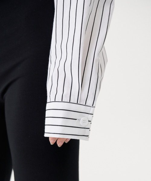 FEKETE(フェケテ)の「FEKETE MADE CROPPED SHIRT(シャツ/ブラウス・レディース・ホワイト/ライトブルー/ブルー・FREE)」の19枚目の写真