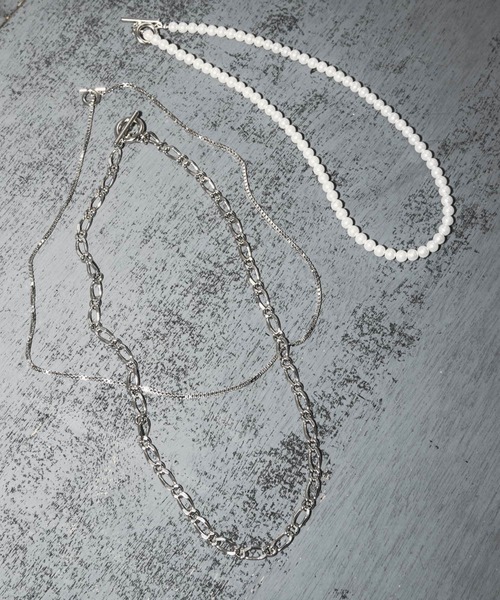 URBAN RESEARCH(アーバンリサーチ)の「URBAN RESEARCH iD パールネックレス(ネックレス・メンズ・オフホワイト・FREE)」の4枚目の写真