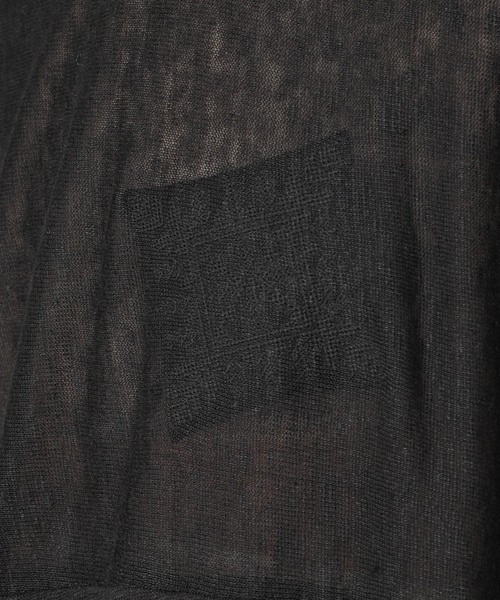 studio CLIP（スタディオクリップ）の「《Natural by studio CLIP》リネン100％ＢＩＧワンピース（ワンピース・レディース・ブラック/カーキ・FREE）」の4枚目の写真