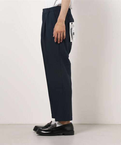 スーパーストレッチパンツシアサッカーネイビー/ブラック