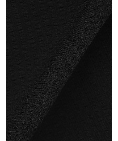 スーパーストレッチパンツシアサッカーネイビー/ブラック