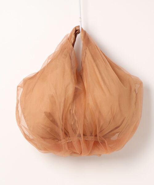 HELOYSE(エロイーズ)の「【HELOYSE/エロイーズ】balloon tulle bag S(トートバッグ・レディース・グリーン/キャメル・FREE)」の7枚目の写真
