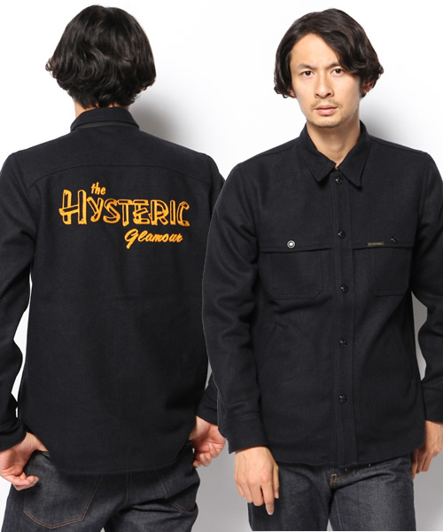 HYSTERIC GLAMOUR(ヒステリックグラマー)の「HYS LOUNGE SIGN刺繍 マッキノーSH(シャツ/ブラウス・メンズ・ピンク系その他/ネイビー/グレー系その他・SMALL/LARGE/MEDIUM)」の3枚目の写真