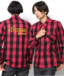 HYSTERIC GLAMOUR | HYS LOUNGE SIGN刺繍 マッキノーSH(シャツ/ブラウス)