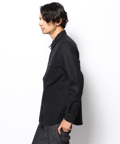 HYSTERIC GLAMOUR(ヒステリックグラマー)の「HYS LOUNGE SIGN刺繍 マッキノーSH(シャツ/ブラウス・メンズ・ピンク系その他/ネイビー/グレー系その他・SMALL/LARGE/MEDIUM)」の11枚目の写真