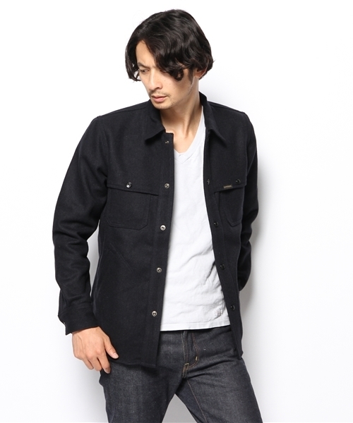 HYSTERIC GLAMOUR(ヒステリックグラマー)の「HYS LOUNGE SIGN刺繍 マッキノーSH(シャツ/ブラウス・メンズ・ピンク系その他/ネイビー/グレー系その他・SMALL/LARGE/MEDIUM)」の13枚目の写真