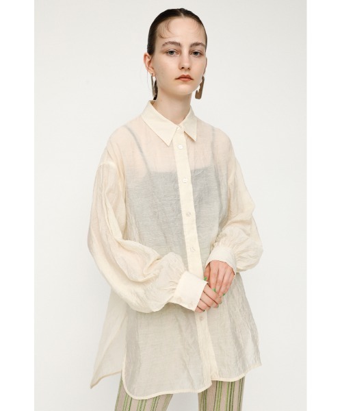 SLY シアーブラウス SLY（スライ）の「CRUMPLED SH シアー シャツ（シャツ/ブラウス