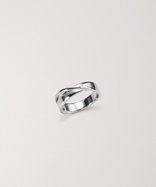 PAS TIERRA（パティエラ）の「－Lien－ プラクロスリング（リング・レディース・シルバー/イエローゴールド・#15/#13/#11/#9）」の2枚目の写真