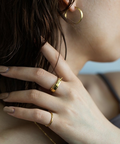 PAS TIERRA（パティエラ）の「－Lien－ プラクロスリング（リング・レディース・シルバー/イエローゴールド・#15/#13/#11/#9）」の6枚目の写真