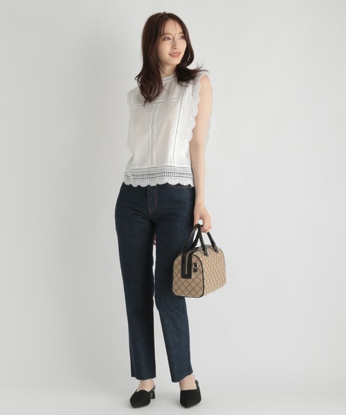 Andemiu(アンデミュウ)の「カットオフデニム214876(デニムパンツ・レディース・グレー/インディゴブルー・SMALL/MEDIUM)」の4枚目の写真