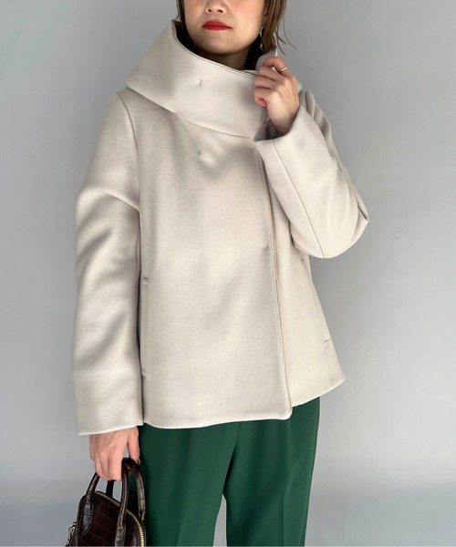 PICCIN(ピッチン)の「ジャージメルトンコート(その他アウター・レディース・ネイビー/サックスブルー/アイボリー・L/M)」の11枚目の写真