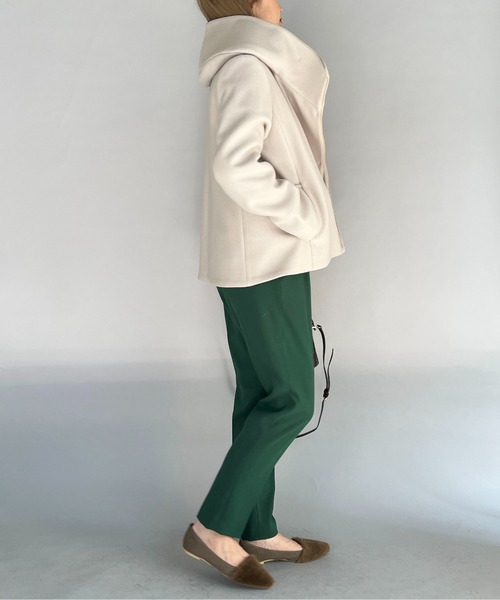 PICCIN(ピッチン)の「ジャージメルトンコート(その他アウター・レディース・ネイビー/サックスブルー/アイボリー・L/M)」の9枚目の写真