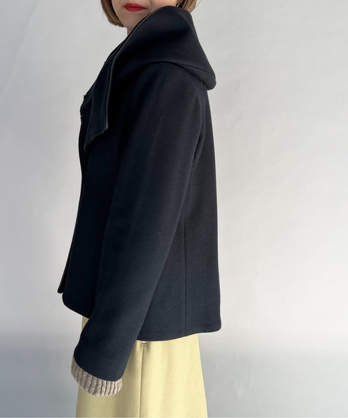 PICCIN(ピッチン)の「ジャージメルトンコート(その他アウター・レディース・ネイビー/サックスブルー/アイボリー・L/M)」の15枚目の写真