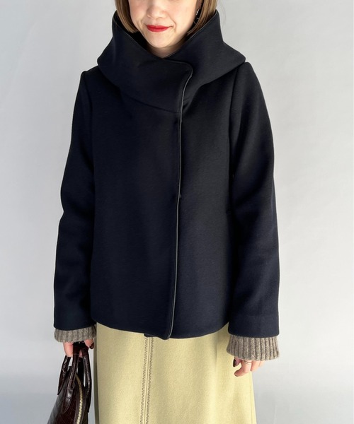 PICCIN(ピッチン)の「ジャージメルトンコート(その他アウター・レディース・ネイビー/サックスブルー/アイボリー・L/M)」の14枚目の写真
