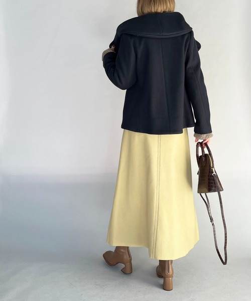 PICCIN(ピッチン)の「ジャージメルトンコート(その他アウター・レディース・ネイビー/サックスブルー/アイボリー・L/M)」の19枚目の写真