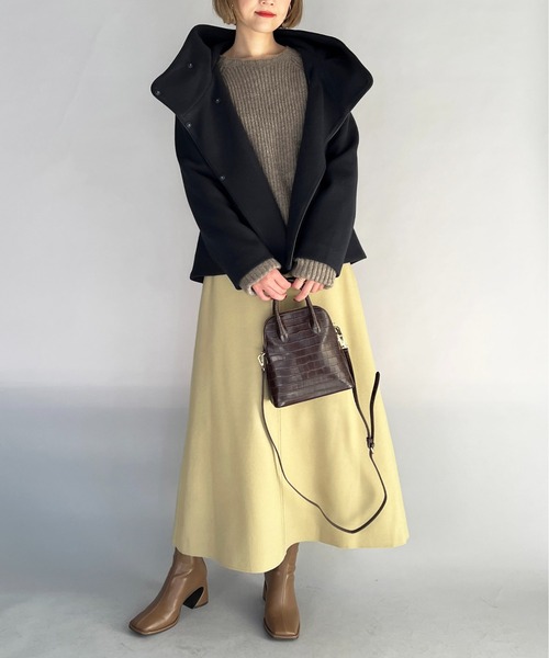 PICCIN(ピッチン)の「ジャージメルトンコート(その他アウター・レディース・ネイビー/サックスブルー/アイボリー・L/M)」の21枚目の写真