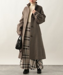 Heather | 【21AW】ウールスタンドカラーコート　215246(ステンカラーコート)