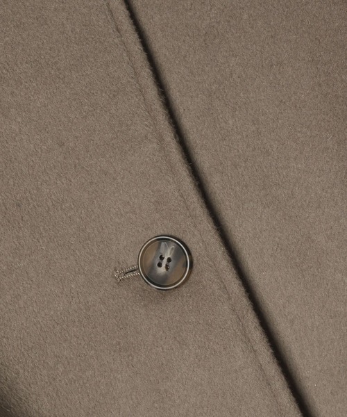 Heather（ヘザー）の「【21AW】ウールスタンドカラーコート　215246（ステンカラーコート・レディース・ブラック/ベージュ/グレー・FREE）」の6枚目の写真
