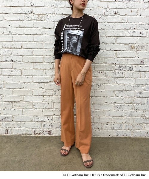 GOOD ROCK SPEED（グッドロックスピード）の「LIFE TEE01（Tシャツ/カットソー・レディース・ブラウン・FREE）」の3枚目の写真