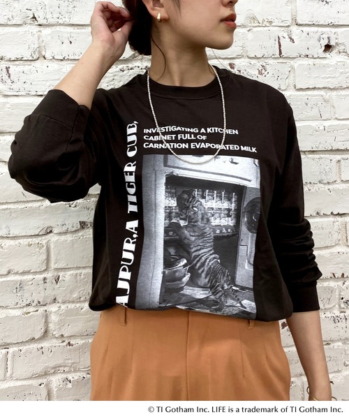 GOOD ROCK SPEED（グッドロックスピード）の「LIFE TEE01（Tシャツ/カットソー・レディース・ブラウン・FREE）」の12枚目の写真