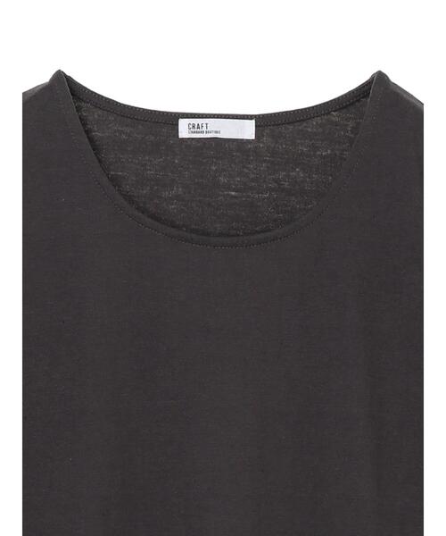 CRAFT STANDARD BOUTIQUE（クラフトスタンダードブティック）の「タッセルフリンジヘムカットチュニック　＊（Tシャツ/カットソー・レディース・チャコールグレー/ライトグレー/ブラウン・FREE）」の14枚目の写真