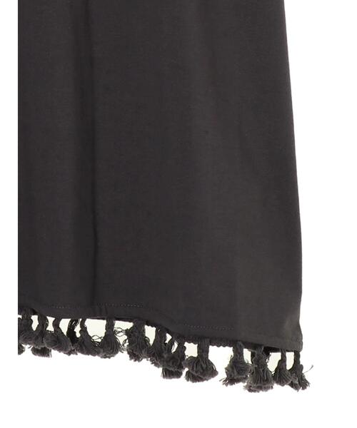 CRAFT STANDARD BOUTIQUE（クラフトスタンダードブティック）の「タッセルフリンジヘムカットチュニック　＊（Tシャツ/カットソー・レディース・チャコールグレー/ライトグレー/ブラウン・FREE）」の12枚目の写真