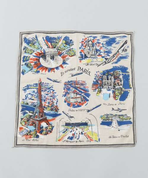 BINDU（ビンドゥー）の「バンダナ　Paris（バンダナ/スカーフ・レディース・ゴールド/ナチュラル・FREE）」の2枚目の写真