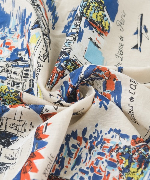 BINDU（ビンドゥー）の「バンダナ　Paris（バンダナ/スカーフ・レディース・ゴールド/ナチュラル・FREE）」の3枚目の写真