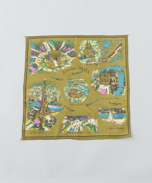 BINDU（ビンドゥー）の「バンダナ　Paris（バンダナ/スカーフ・レディース・ゴールド/ナチュラル・FREE）」の5枚目の写真